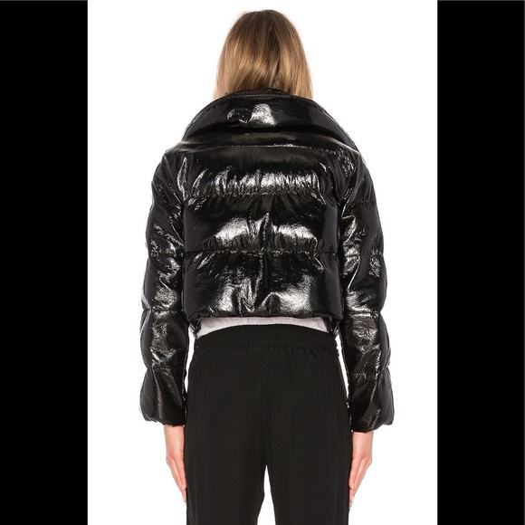 LPA 600 puffer jacket coat patent leather XS - Picture 8 of 9